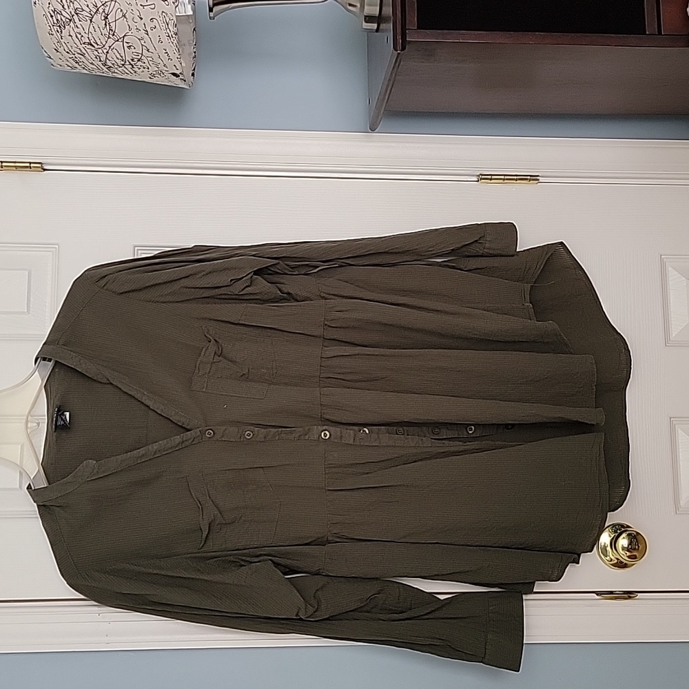 Torrid olive green baby doll top